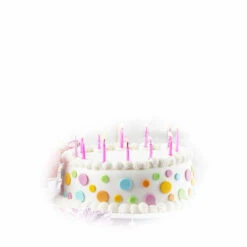 Wilton Kagelys Med Rosa Flamme 12 Stk.