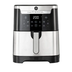 OBH Nordica Easy Fry & Grill XXL 2in1 Airfryer Silver 6,5 Liter