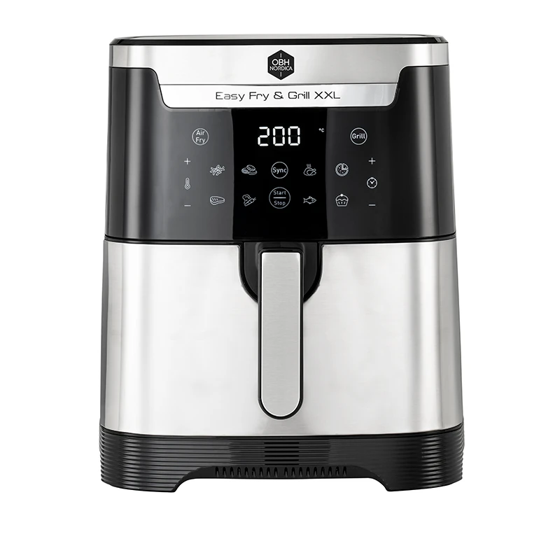 OBH Nordica Easy Fry & Grill XXL 2in1 Airfryer Silver 6,5 Liter