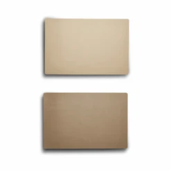 Dækkeserviet Vendbar Beige/taupe Læderlook