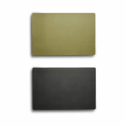 Dækkeserviet Vendbar Army/sort Lædelook