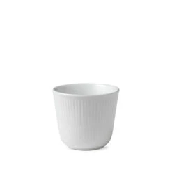 Royal Copenhagen Hvid Riflet Termokop 26 Cl