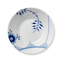 Royal Copenhagen Blå Mega Riflet Dyb Tallerken 24 Cm
