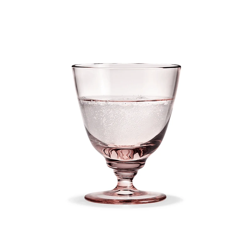Holmegaard Flow Vandglas På Fod Rosa 35 Cl