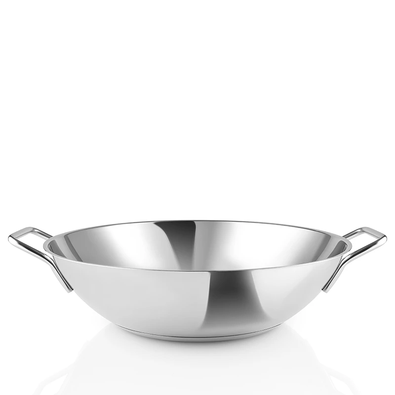 Eva Trio Wok Rustfrit Stål Uden Belægning Ø32 Cm