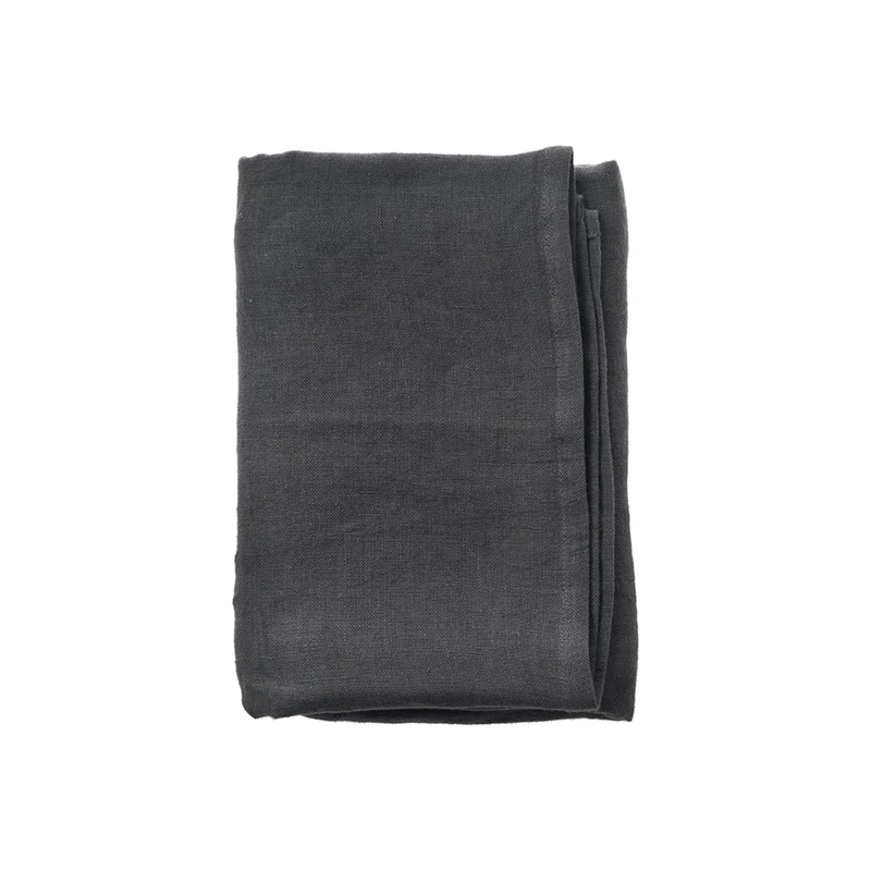RAW Serviet I Hør Mørkegrå 4 Stk. 45x45 Cm
