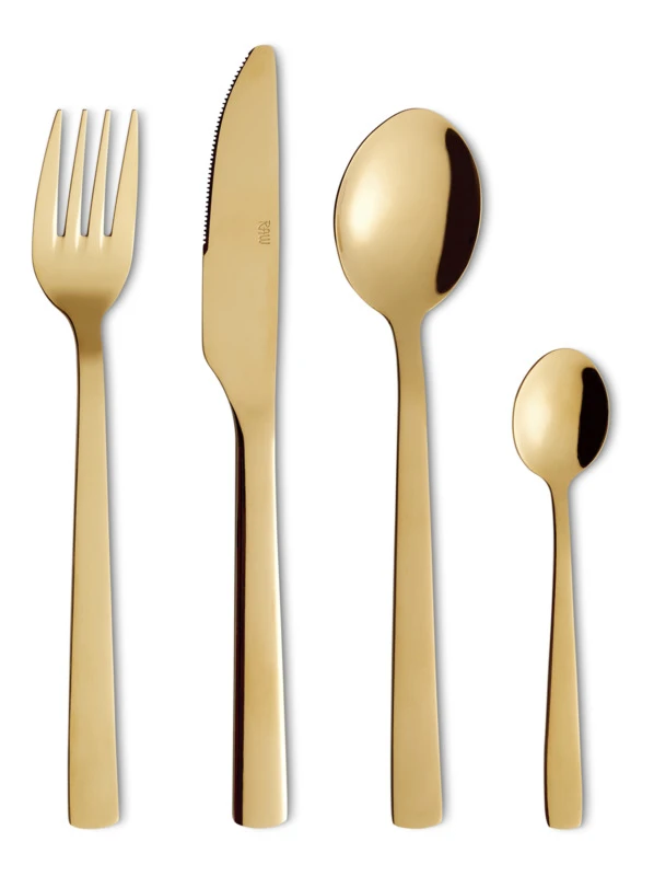 RAW Bestiksæt 24 Dele Guld
