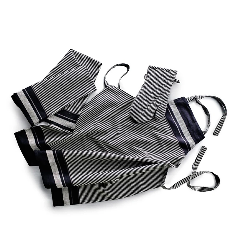 Bastian Jumbo Tekstilsæt 3 Dele Sort/Natur