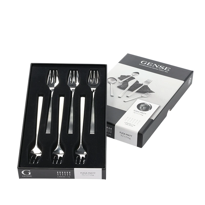 Gense Fuga Kagegaffel 6 Stk. Mat/blank