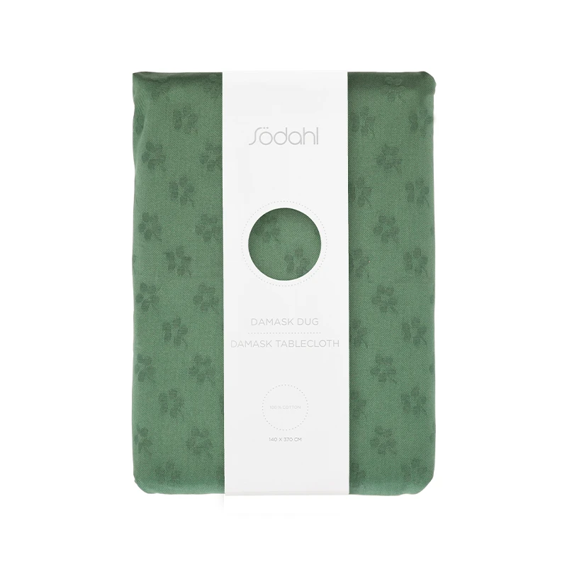 Södahl Forget-me-not Damaskdug Green 140x370 Cm