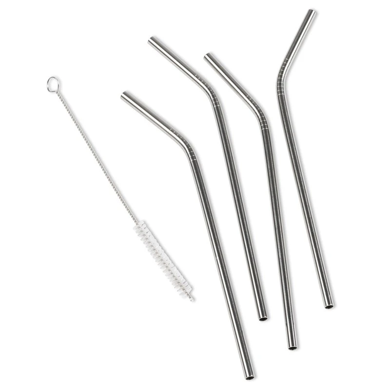 Funktion Sugerør I Stål 4 Stk