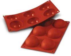 Silikomart Halvkugle Silikoneform 6 Stk