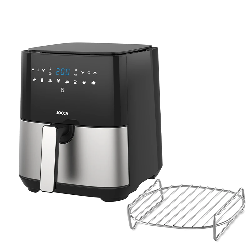 Jocca Digital Airfryer Sort/stål 5 Liter 1450 Watt
