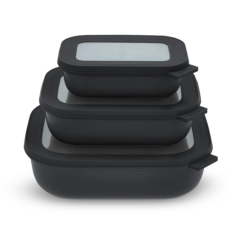 Mepal Cirqula Skålesæt Med Låg Lav Sort